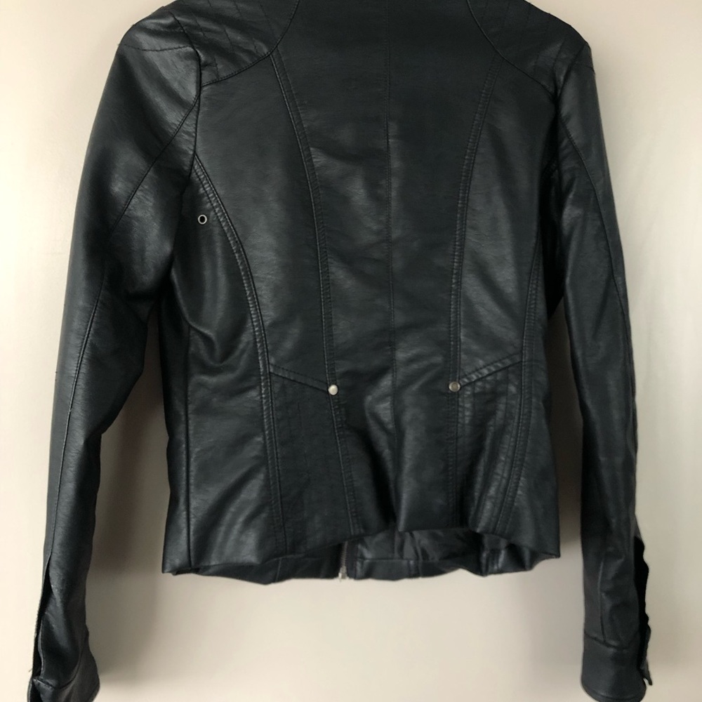 Odyn Women’s Vegan Faux Leather Jacket, Size Small - Picture 3 of 4